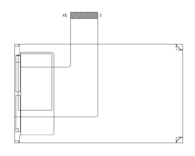 3.5inch, IPS , 320*480, 500nits, -20~70, 45P TTL