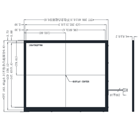 9.7 inch_G097-5107650651-L30PND(30P LVDS,1024*768,650nits,IPS, -20~80)