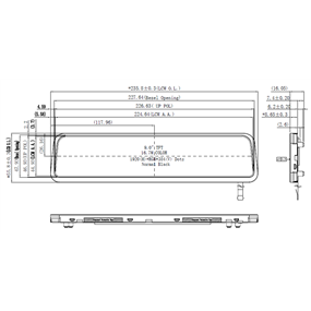 9 inch_G090-6193886302-L40PMZ(40P LVDS,1920*384,3000nits,-40~90,Rearview mirror)