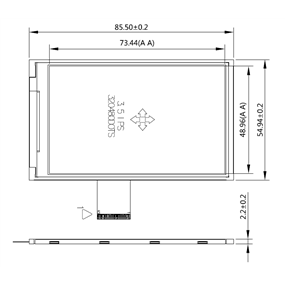 3.5inch, IPS , 320*480, 500nits, -20~70, 45P TTL
